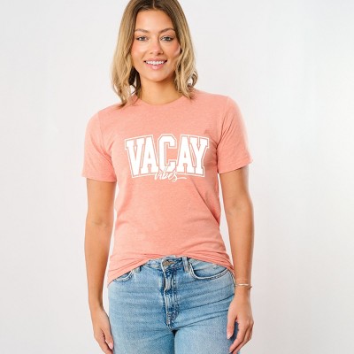 Simply Sage Market Varsity Vacay Vibes Short Sleeve Tee - XS - Sunset