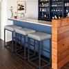 Yaheetech 30"H Bar Stools Backless Industrial Stool Modern Upholster Set of 2 - 2 of 4