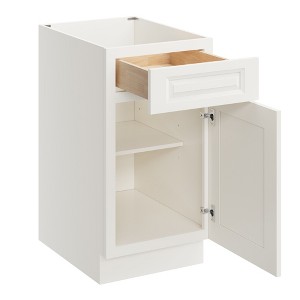 CASAINC 18 in. W x 34.5 in. H x 24 in. D Base Kitchen Cabinet with Drawer – Plywood Frame Soft-Close - Full Overlay RTA - 1 of 4