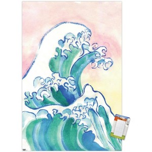Trends International Watercolor Waves Unframed Wall Poster Prints - 1 of 4