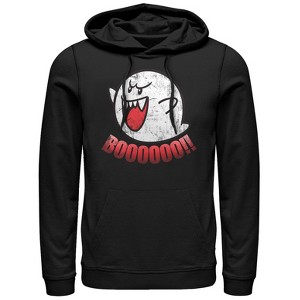 Men's Nintendo Retro Boo Ghost Pull Over Hoodie - 1 of 3