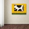 Trademark Fine Art -Daniel Patrick Kessler 'Yellow Cow' Canvas Art - 3 of 3