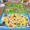 Machine Washable Kids Play Mat Cute Road Rug with Non-Slip Backing Educational Low Pile Floor Carpet for Children Nursery Playroom Toddler Room - 3 of 4