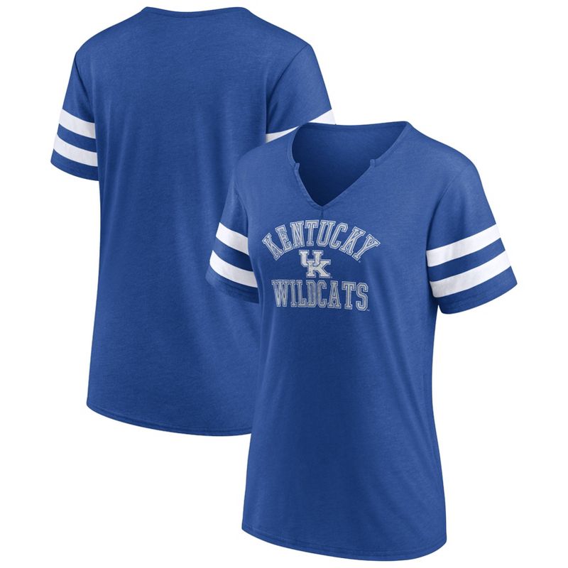 NCAA Kentucky Wildcats Women&#39;s V-Neck Notch T-Shirt, 1 of 4
