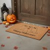 HomeRoots 17" X 29" Black And Natural Halloween Halloween Happy Halloween Outdoor Coir Door Mat - 2 of 4