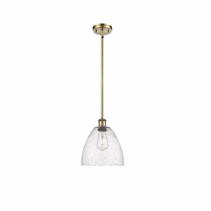 Bristol Glass - 1 Light Mini Pendant In Industrial Style-11.25 Inches Tall and 9 Inches Wide - 1 of 1