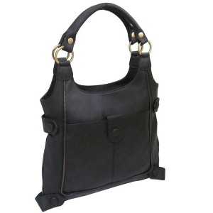AmeriLeather Universal Large Shoulder Bag – Top Grain Leather, Multi-Pocket Design, 16" Everyday Tote - 1 of 4