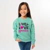 The Juniper Shop Live Love Gymnastics Youth Sweatshirt - 2 of 4