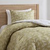Nestl Modern Comforter Set, 3 Piece Botanical Bedding Set, Reversible Comforter Bed Set - 3 of 4