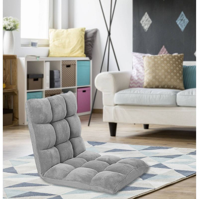 Esme Kids&#39; Recliner Chair Gray - Chic Home, 1 of 14