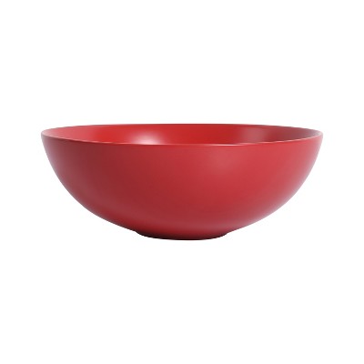 LOVMOR 16.7" Ceramic Round Above Counter Bathroom Sink Vanity Sink Art Basin