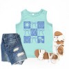 The Juniper Shop Nautical Checkered Coquette Youth Tank Top - 2 of 4