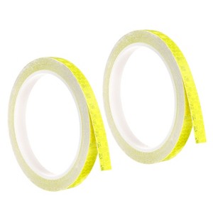 Unique Bargains Waterproof Adhesive High Visibility Safety Reflective Tape 2 Pcs - 1 of 4