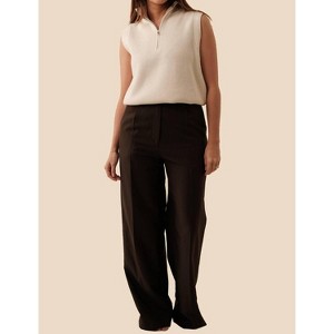 Women's Brooks Pleated Wide Leg Trouser - Sofie the Label - 1 of 3