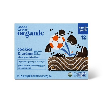 Organic Cookies and Créme Whole Grain Baked Bars - 12ct - Good & Gather™