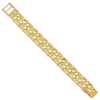 Black Bow Jewelry 15mm 14k Yellow Gold Nugget Link Bracelet, 7 Inch - 2 of 4