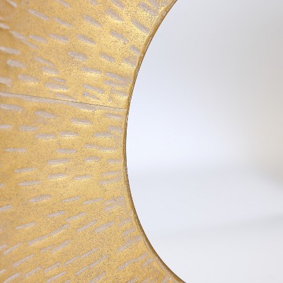 Gold Sunburst 3-Piece Round Wall Mirror Set