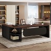 Tribesigns 80'' L-Shaped Executive Office Desk with 55'' Drawers Cabinet - 2 of 4