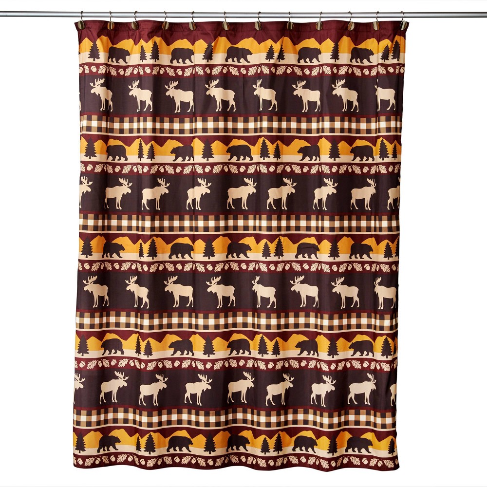 Photos - Shower Curtain Timberline  - SKL Home: Polyester Fabric, Forest Animal Patt