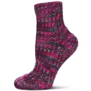 Memoi Women's Dynamic Stripe Anklet Home Socks Quiet Shade One Size - 1 of 4