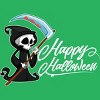 Women's Design By Humans HAPPY HALLOWEEN - Special Edition By wedenote Racerback Tank Top - 2 of 3
