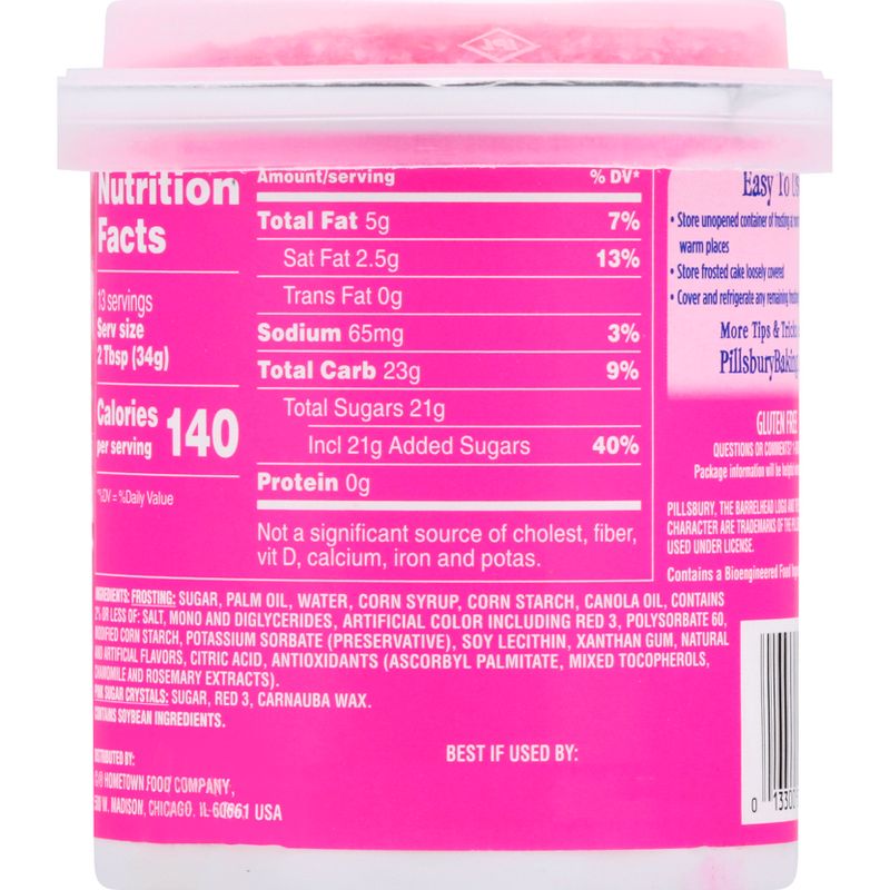 Pillsbury Funfetti Hot Pink Vanilla Frosting -15.6oz, 3 of 10