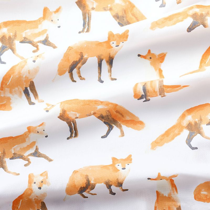 Crib Fitted Sheet - Cloud Island&#8482; Foxes, 5 of 7