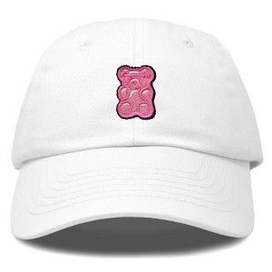 Dalix Pink Gummy Embroidered Cotton Dad Hat Baseball Cap Adjustable Womens - 1 of 4