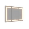 ONWITH Black Aluminum Recessed/Surface Mount Dimmable Medicine Cabinet with Mirror - 3 of 4