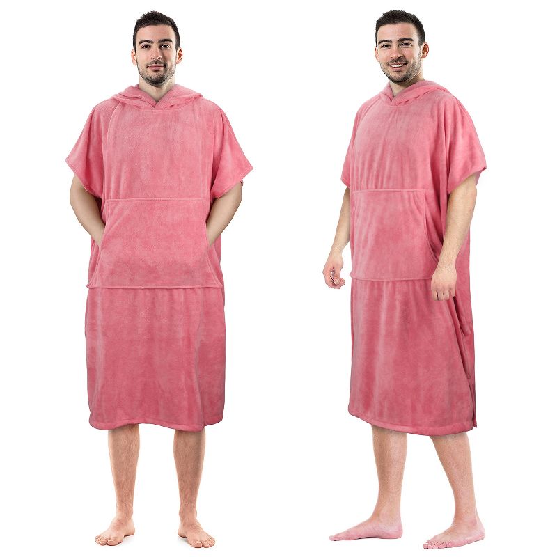 Tirrinia Surf Beach Changing Towel With Hood, Super Absorbent Microfiber Swim Robe Cape for Men Women Bath Shower Pool, 3 of 9