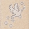 Linum Home Textiles Christmas Dove - Embroidered Luxury 100% Turkish Cotton Hand Towels (Set of 2) - 3 of 3