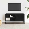 CLIHOME Heavy Duty Vintage TV Stands And Consoles, Metal Entertainment Center With Storage Cabinet - 2 of 4