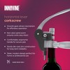 Innovine Horizontal Lever Corkscrew, Durable Die-Cast Zinc Construction Wine Opener with Non-Stick Spiral Worm, Perfect for Home Bar, Set of 1 - 2 of 4