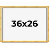 PosterPalooza | Minimalist Shadow Box Gold Picture Frame - UV Acrylic, Backing Board, Hanging Hardware - 2 of 4