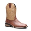 Santimon Retro Western Cowboy Boots for Men, Embroidered Dress Knight Boots with Square Toe Brown - 2 of 4