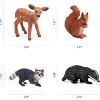 16-Piece Baby Forest Animal Figurines Set, Woodland Creature Toys for Nature-Themed Cake Decor and Kids' Gifts - 3 of 4