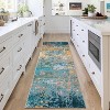 2'x6' Machine Washable Runner Rug, Non-Slip Low Pile Carpet for Hallway, Bedroom, Living Room, Kitchen, Dining Room, Grey - 2 of 4