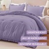 BAGOKIE 3-Piece Ruffle Bed in a Bag Comforter Set - 2 of 4