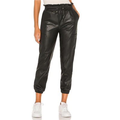 n:philanthropy Womens Rou Vegan Leather Casual Jogger Pants