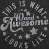 Womens Funny T Shirts This Is What 40 And Awesome Looks Like Sarcastic Birthday Graphic Tee For Ladies - Crazy Dog Women's T Shirt - 2 of 4