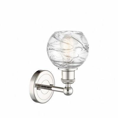 Athens Deco Swirl - 1 Light Wall Sconce In Industrial Style-10.5 Inches Tall and 6 Inches Wide