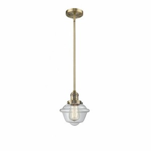 Oxford - 1 Light Stem Hung Mini Pendant In Traditional Style-8 Inches Tall and 7.5 Inches Wide - 1 of 1