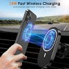 Reiko Magnetic Air Vent Wireless Car Charger Phone Holder Mount In Black - 2 of 4