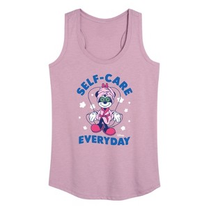 Women's - Disney - Self Care Everyday Graphic Racerback Tank - 1 of 4