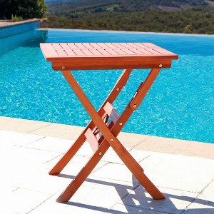 Sapphtopaz Modern Outdoor End Table Outdoor Side Table, Patio Table Small Table Outdoor Table for Backyard, Balcony, Porch - 1 of 4