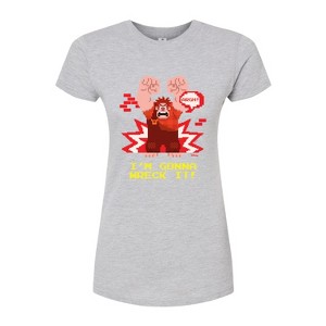 Women's - Disney - I'm Gonna Wreck It Fitted Graphic T-Shirt - 1 of 2
