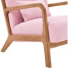 RISOKEYS Mid-Century Modern Accent Chair with Pillow: Stylish Corduroy Upholstery & Easy Assembly - for Living Room, Bedroom, Balcony Decor - 4 of 4