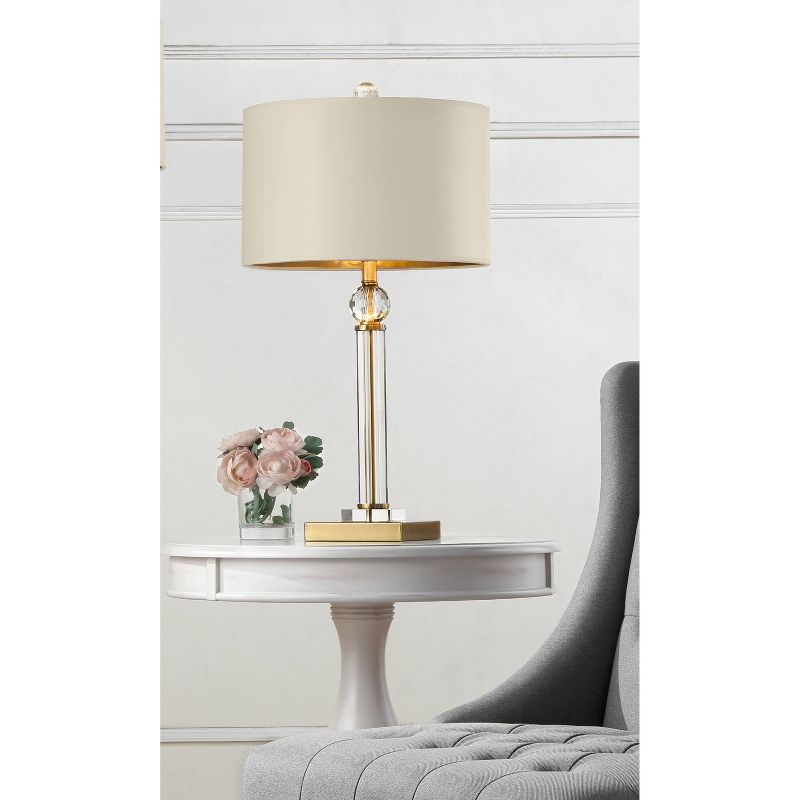29.5&#34; Traditional Metal Table Lamp with Crystal Accents Gold - Ore International, 3 of 5