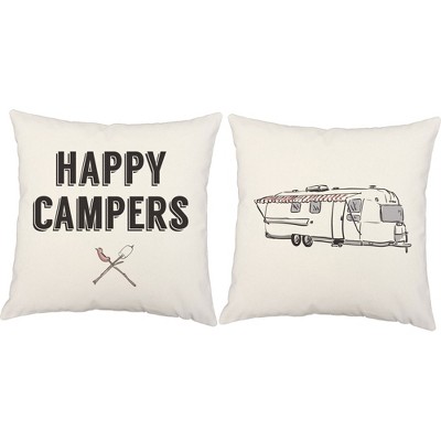 camping themed throw pillows