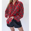 Women's Motivated With Plans Plaid Top Shirt - ee:some - image 4 of 4